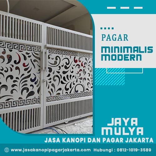 pagar minimalis modern